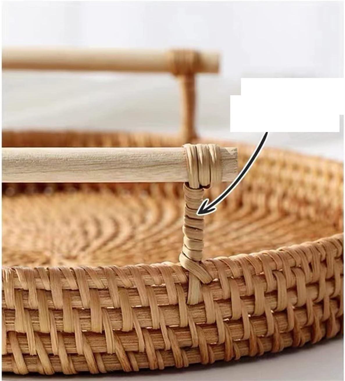 Таця сервірувальна ротангова LET’S RESIN кругла d 22 см - фото 5