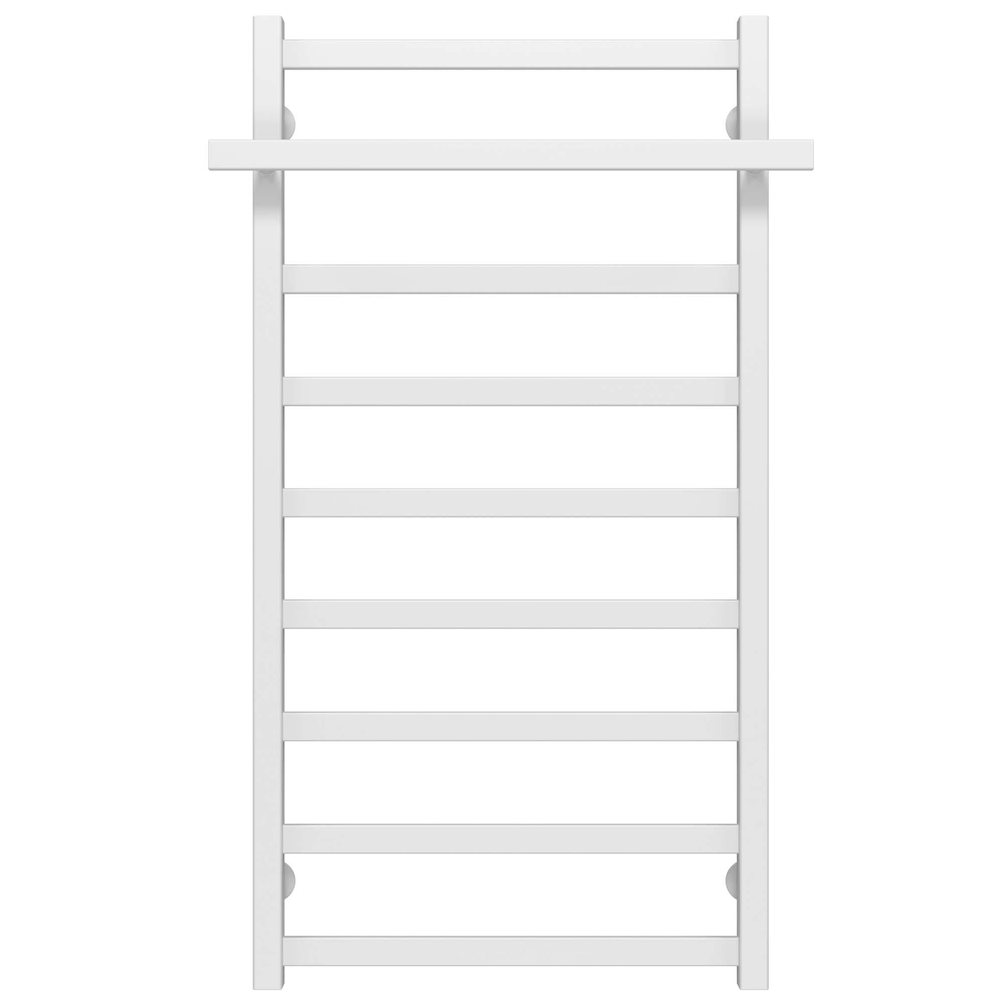 Полотенцесушитель водяной Deffi Nicolе П9 нижнее подключение нержавеющая сталь 500x1000 мм Белый (A.NI.100.50.9.WA)