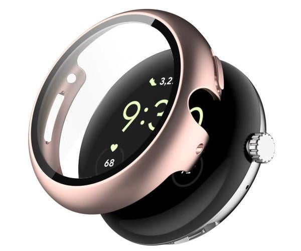 Чехол с защитным стеклом для смарт-часов Google Pixel Watch 4 45 мм Розовый Чехол с защитным стеклом для смарт-часов Google Pixel Watch 4 45 мм Розовый