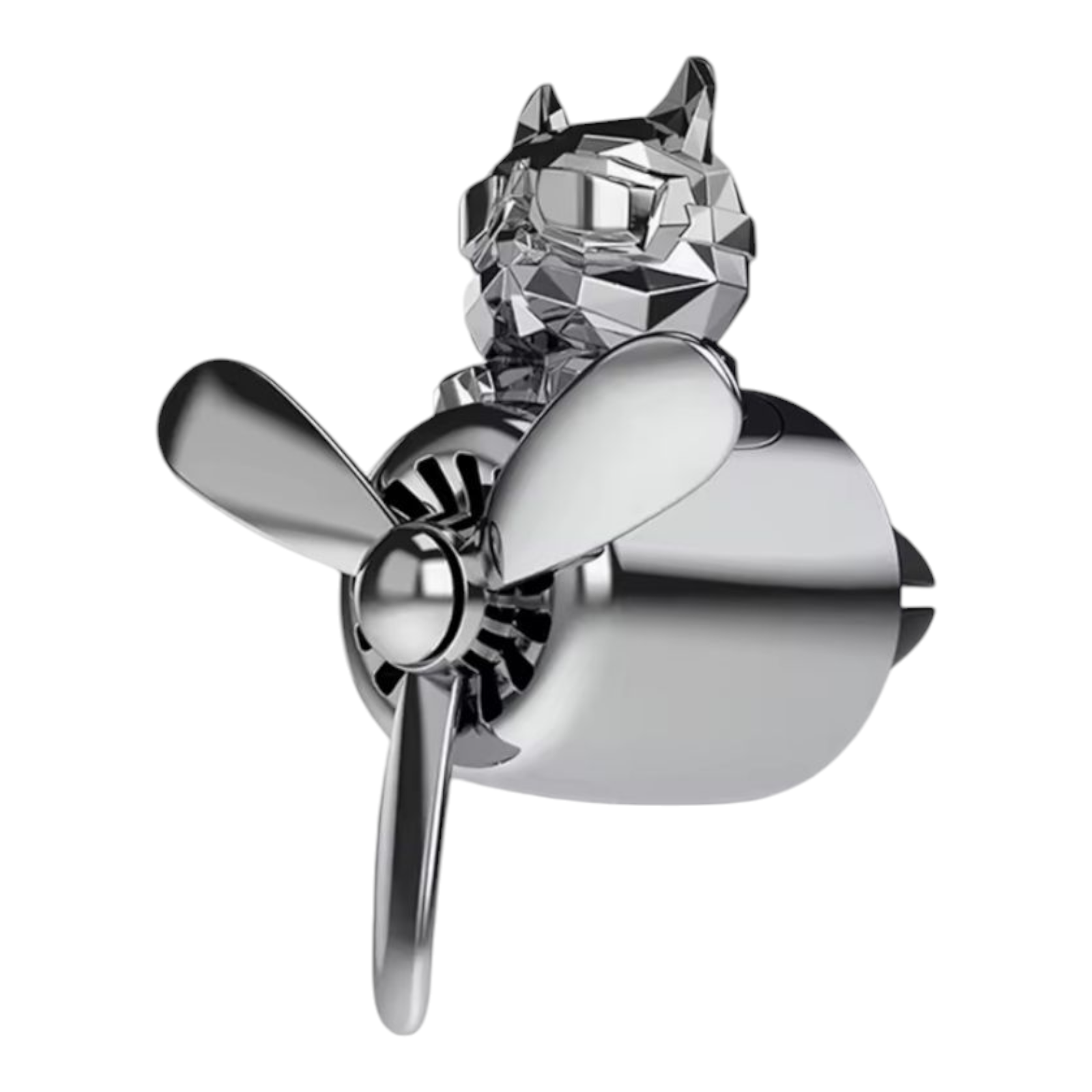 Ароматизатор для авто багаторазовий Pilot Бульдог на решітку Silver (1801712365)