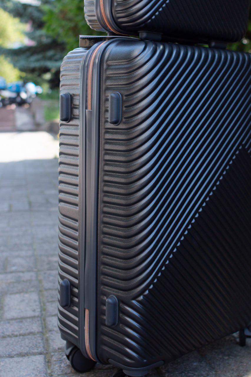 Чемодан пластиковый Wings WN-01 S Серый (11881138) - фото 3 Чемодан пластиковый Wings WN-01 S Серый (11881138) - фото 3