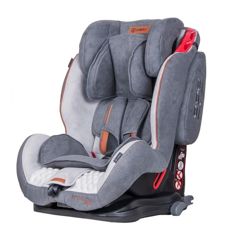Автокресло Coletto Sportivo 1-2-3 группа 9-36 кг с системой Isofix и SPS Серый (Sportivo Isofix-1)
