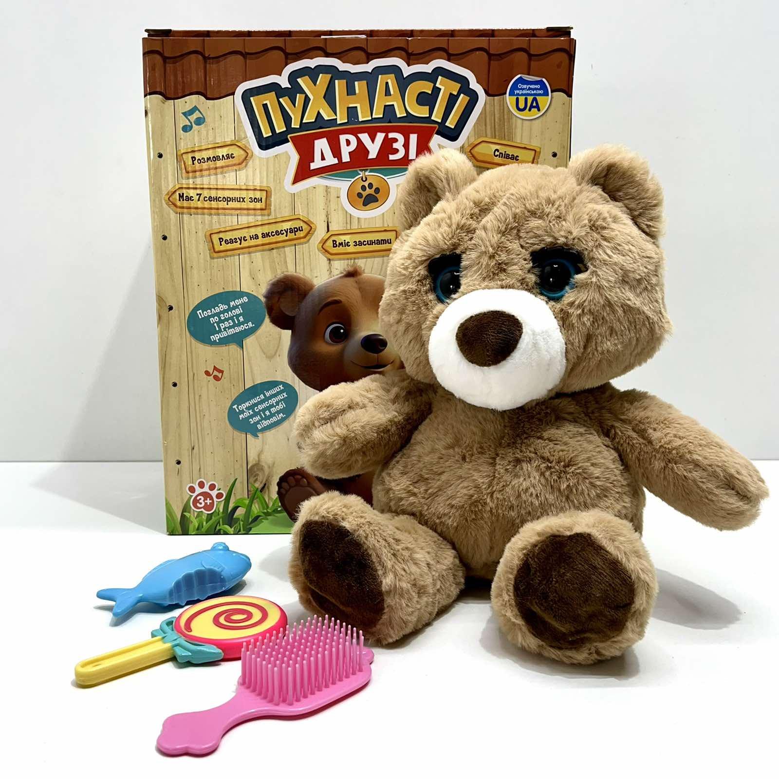 Интерактивная игрушка Медвежонок Брауни 7 функций Коричневый (M 5952 I UA) - фото 3