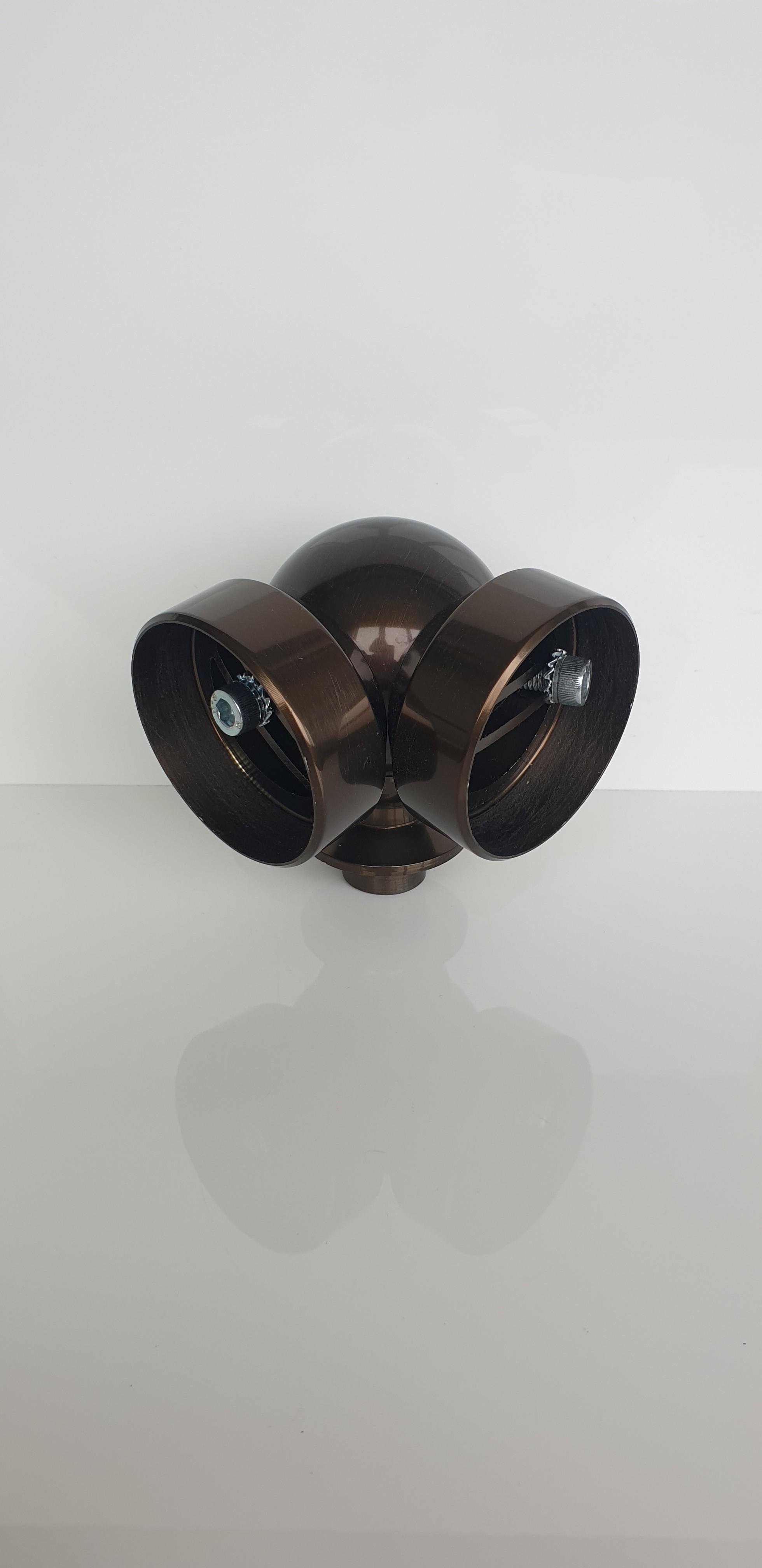 Поворот поручня регульований на стійку система круг для алюмінієвих перил Ø 50 мм Бронзовий - фото 2 Поворот поручня регульований на стійку система круг для алюмінієвих перил Ø 50 мм Бронзовий - фото 2