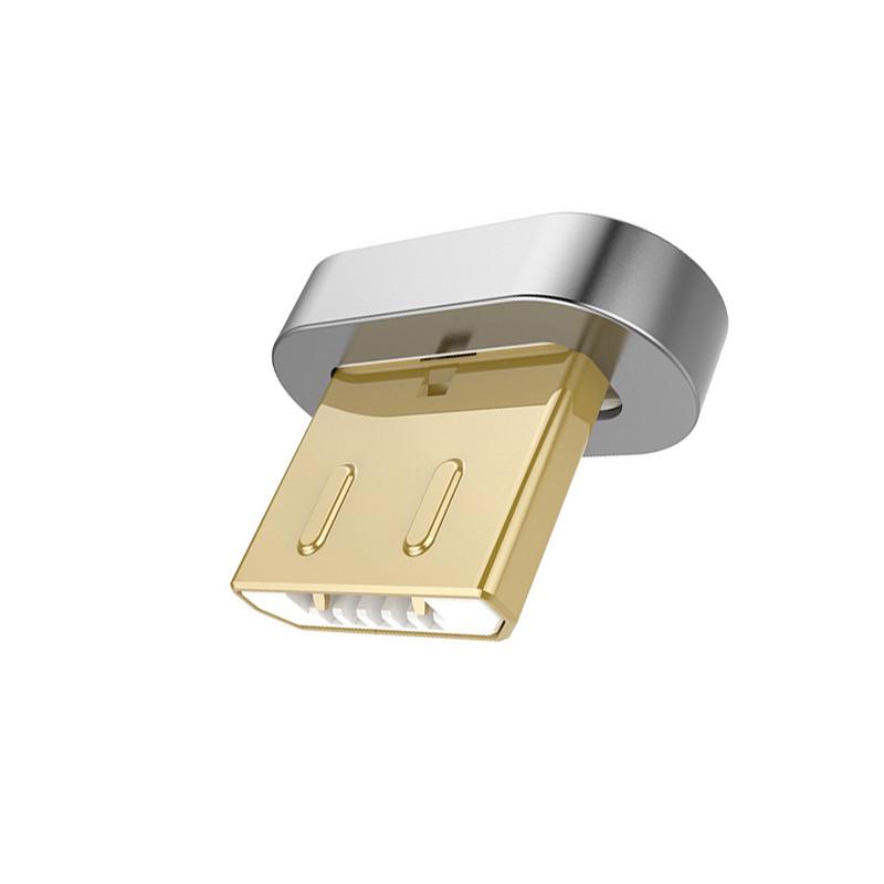 Наконечник Micro USB PZOZ для магнитного кабеля Серебристый Наконечник Micro USB PZOZ для магнитного кабеля Серебристый