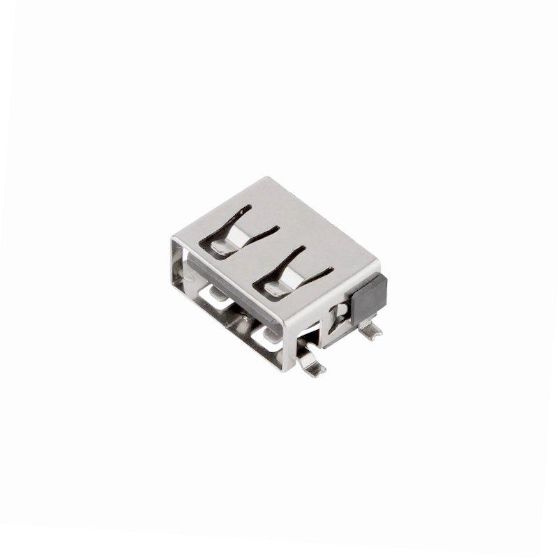 Гнездо USB-A SMD угловое короткое (A150016)