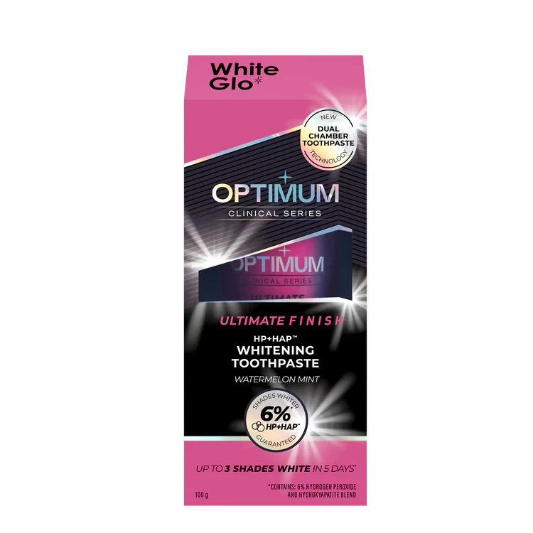Зубная паста-гель отбеливающая White Glo Optimum Ultimate Finish 100 г Зубная паста-гель отбеливающая White Glo Optimum Ultimate Finish 100 г