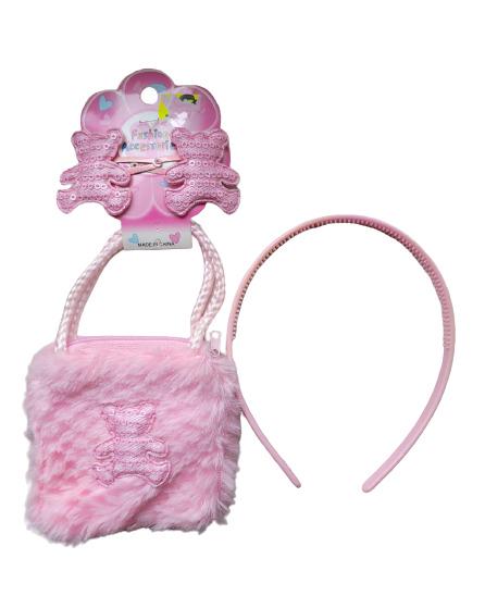 Набір дитячий Ведмедик для дівчаток із сумочкою (13454523)