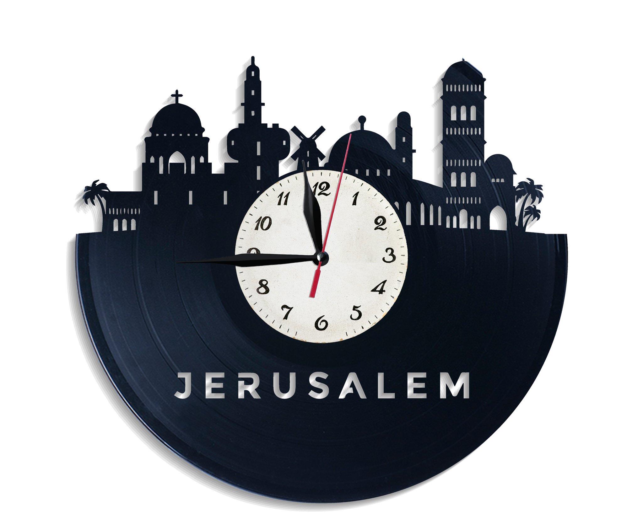 Часы настенные Иерусалим 2685 из виниловой пластинки