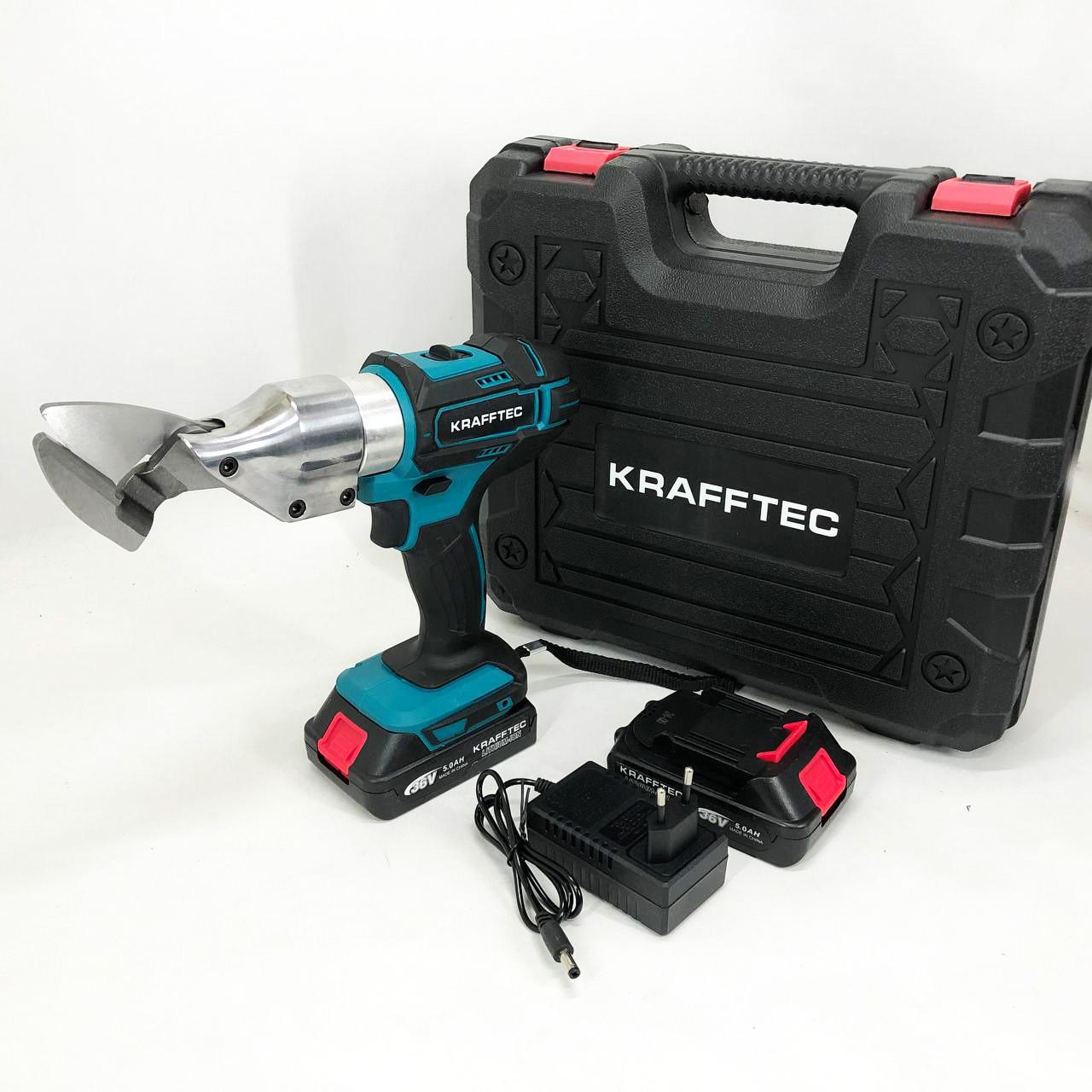 Ножницы для металла Krafftec DJS130R 2 акб аккумуляторные в кейсе 36V/5AP - фото 2 Ножницы для металла Krafftec DJS130R 2 акб аккумуляторные в кейсе 36V/5AP - фото 2