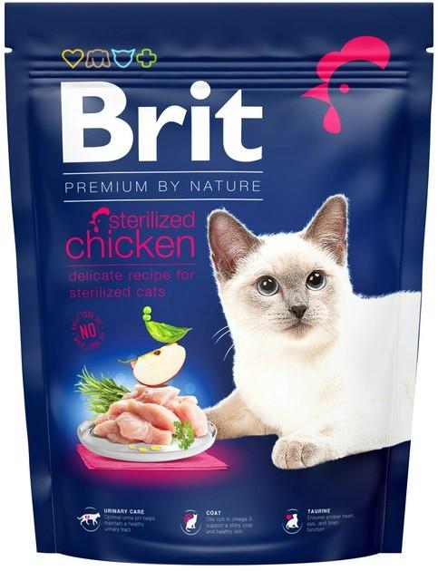 Корм для котов Brit Premium Cat Sterilised Chicken 1,5 кг - фото 1 Корм для котов Brit Premium Cat Sterilised Chicken 1,5 кг - фото 1