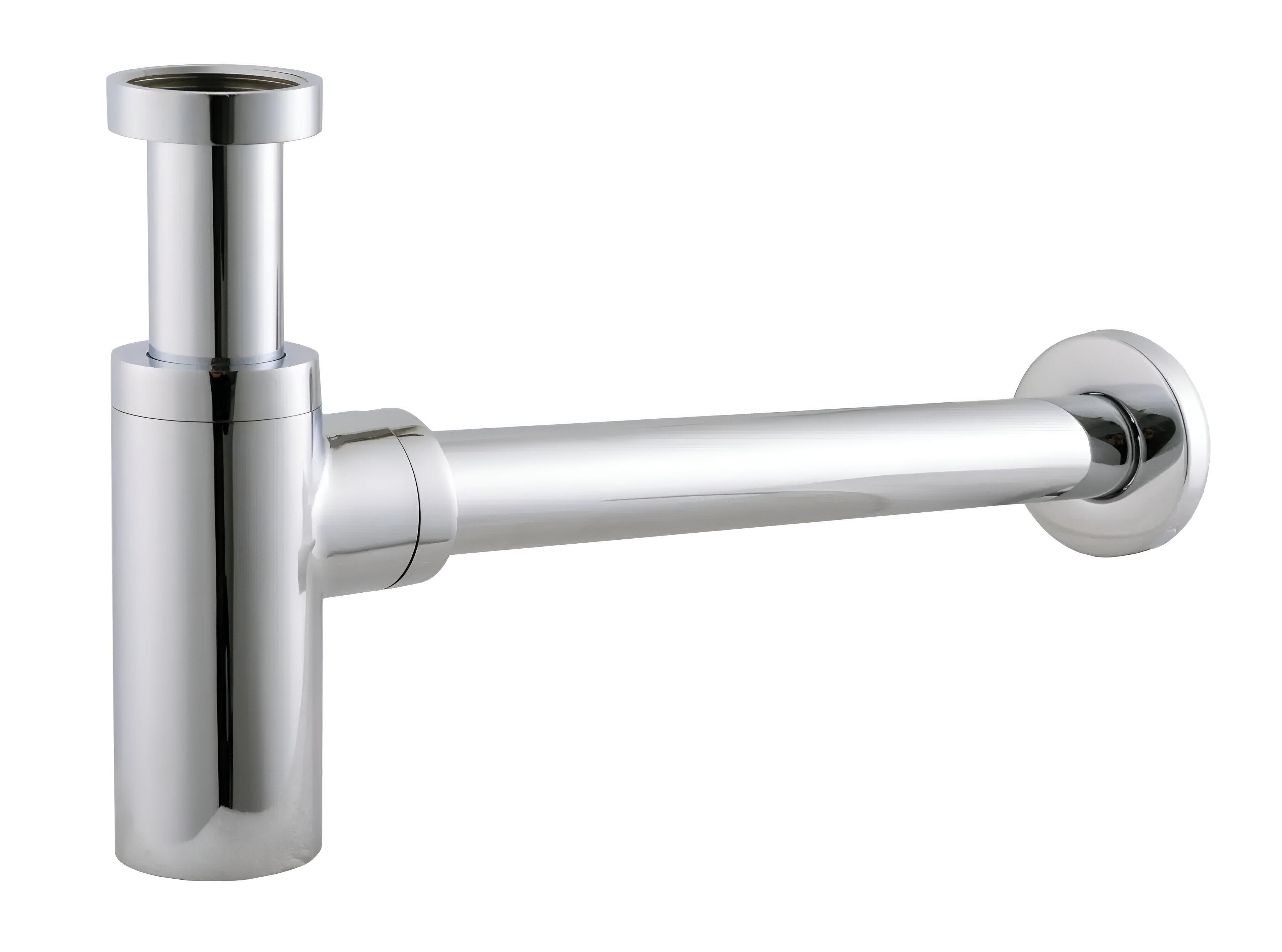 Сифон для раковин Globus Lux GSB-32-125-00 1 1/4" циліндричний Хром