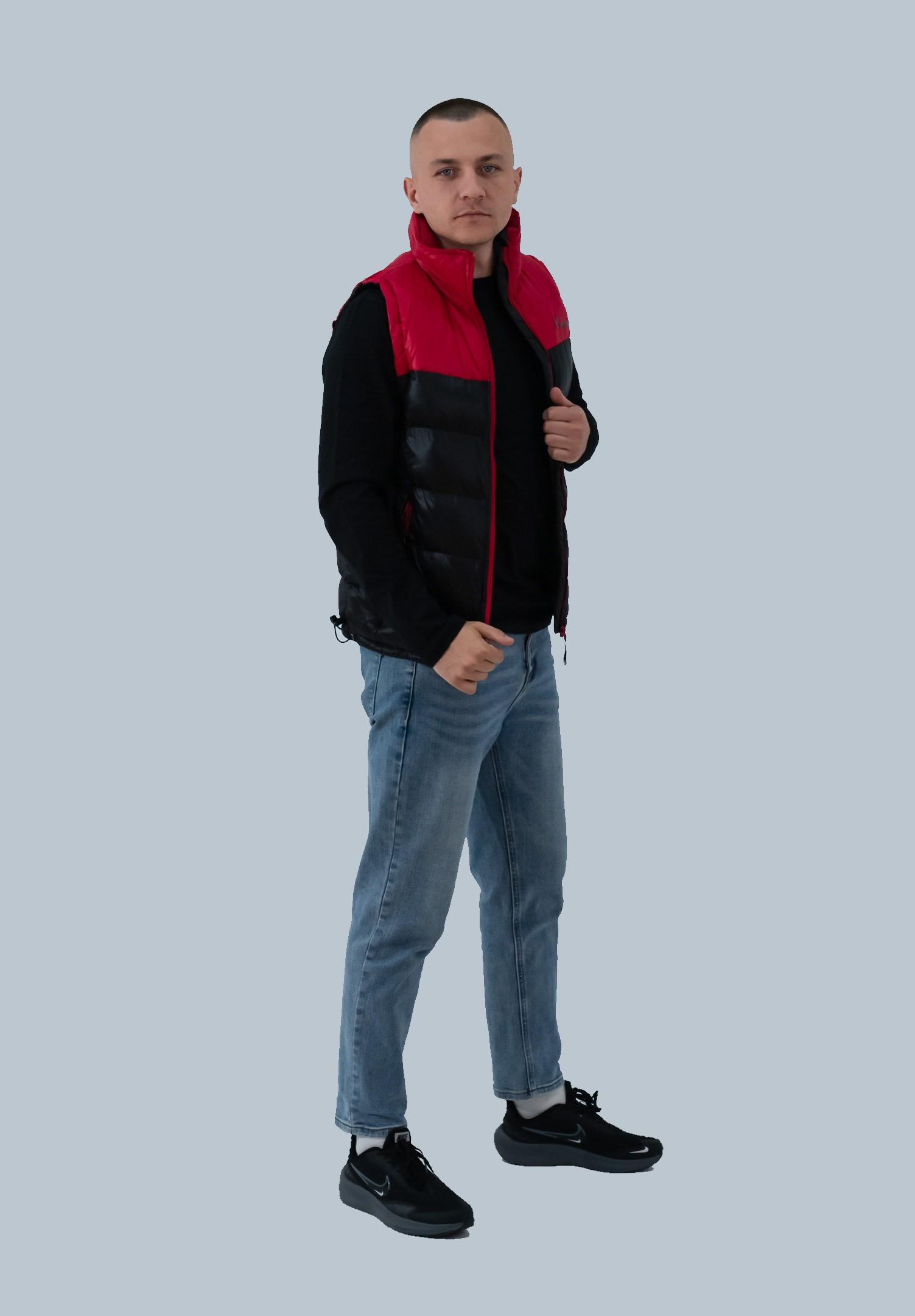 Жилет чоловічий Alpine Crown Vest Aspen ACPV-50748 р. 50 Black/Red - фото 9