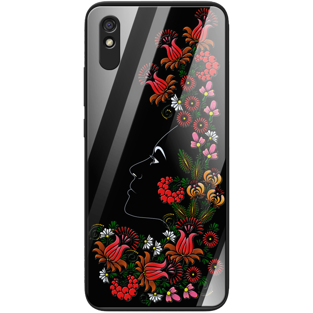 Чохол BoxFace Xiaomi Redmi 9A 3D Ukrainian Muse Чорний силікон зі склом (40304-bk64-41116) - фото 1