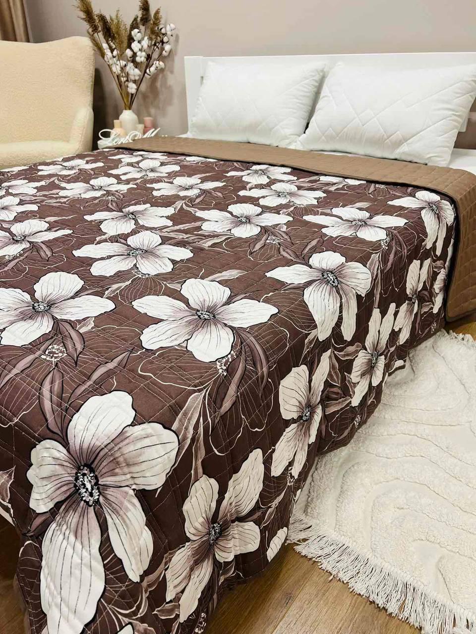 Плед на диван євро 200х220 см Коричневий (П4К-al-st-pl-003) - фото 2