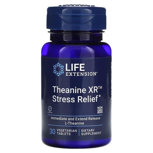 Теанин Life Extension Theanine XR Stress Relief 30 табл. (LEX-24293)