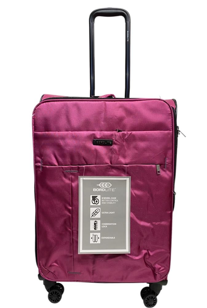 Чемодан средний Bordlite JB2068 полиэстер M Малиновый - фото 7 Чемодан средний Bordlite JB2068 полиэстер M Малиновый - фото 7