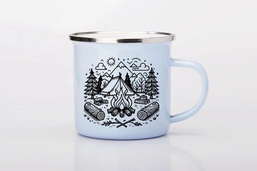 Кружка эмалированная "Час підкорювати" 300 мл Кружка эмалированная "Час підкорювати" 300 мл