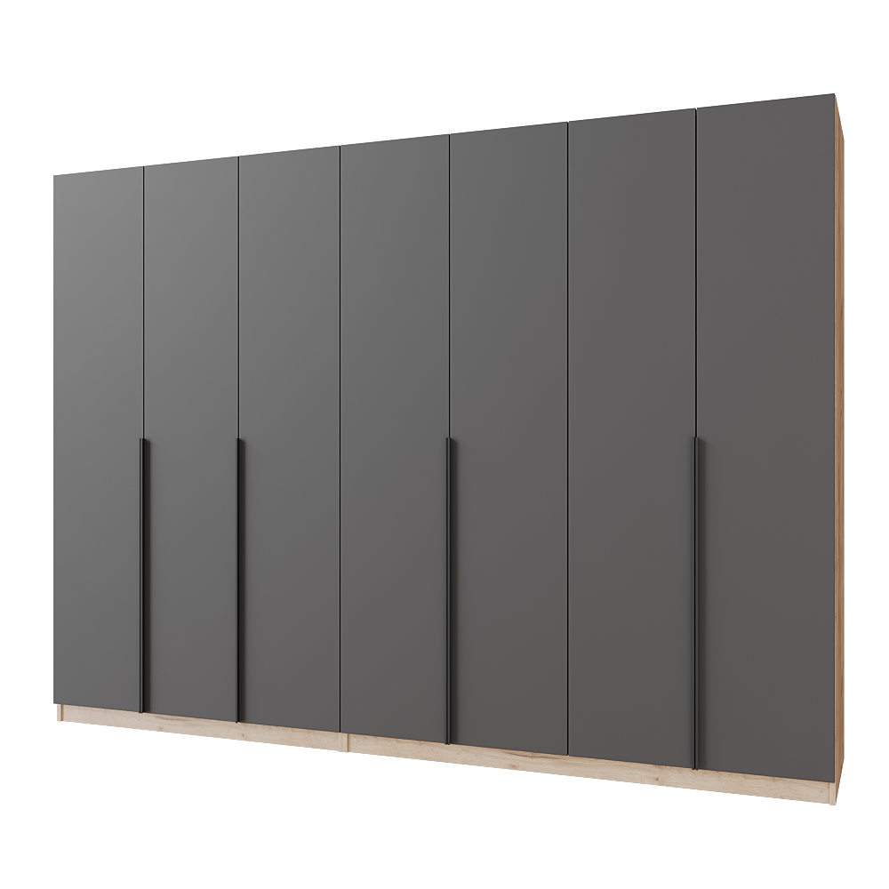 Шафа розпашна Меблітренд Чиназес Чи-2800 2800х500х2050 мм Дуб крафт золотий/Графітовий (27287382) - фото 1 Шафа розпашна Меблітренд Чиназес Чи-2800 2800х500х2050 мм Дуб крафт золотий/Графітовий (27287382) - фото 1