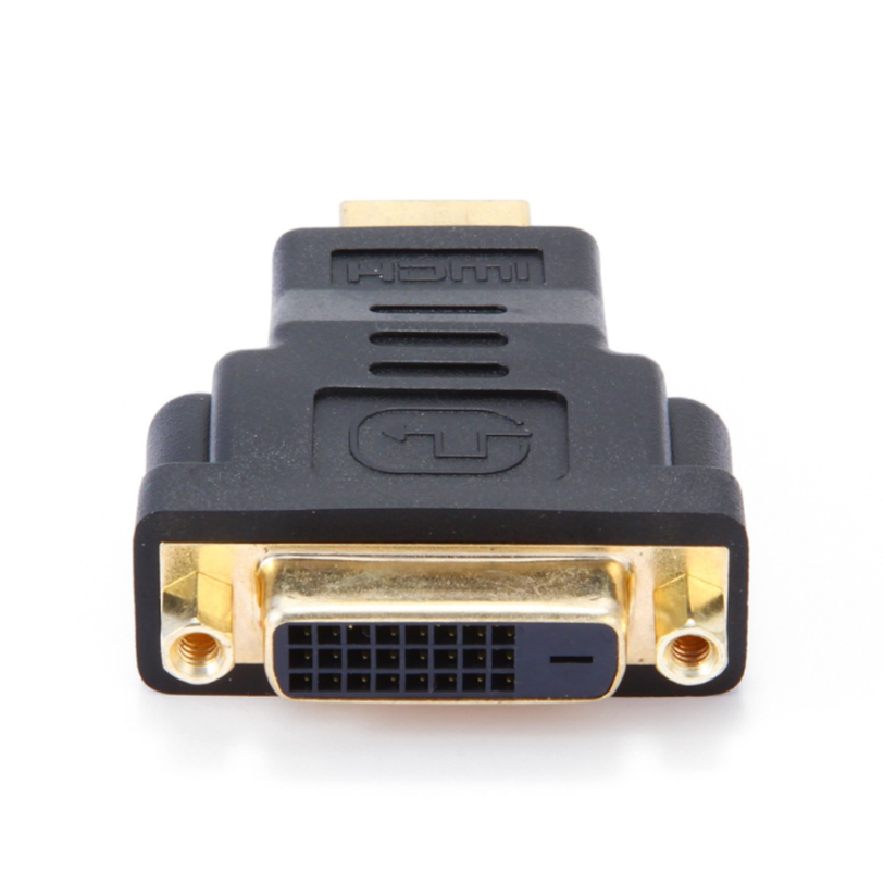 Адаптер проходной I-Taki HDMI штекер/DVI гнездо 19 контактов/25 контактов (HDMI2DVI-MF)