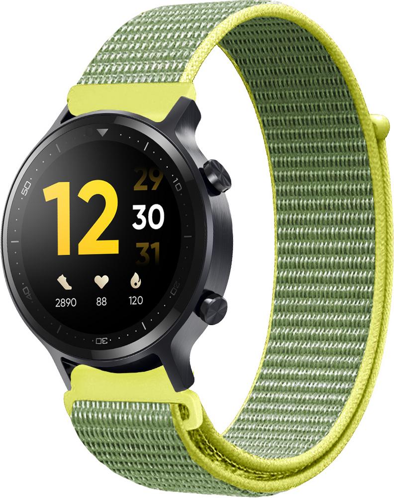 Ремешок нейлоновый Sport Loop для Realme Watch S Pro Gray/Yellow (23735-63)