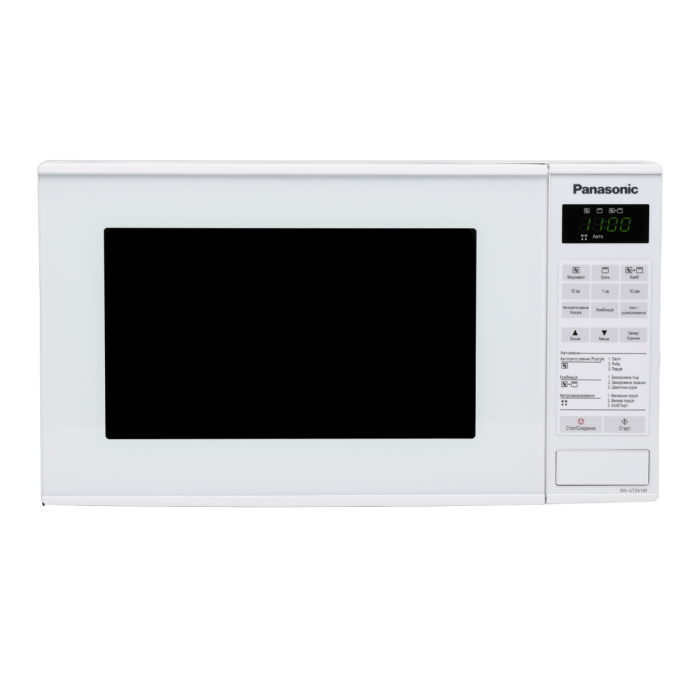 Микроволновая печь Panasonic NN-GT261 с грилем и дисплеем 20 л 800 Вт Белый (NN-GT261WZPE) - фото 4