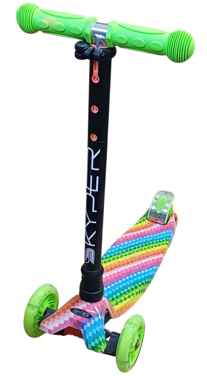 Самокат Best Scooter MAXI радуга Зеленый Самокат Best Scooter MAXI радуга Зеленый