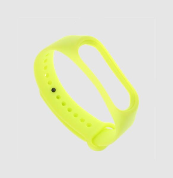 Ремешок для смарт-часов Xiaomi Mi Band 4/3 силиконовый Салатовый (2418P)