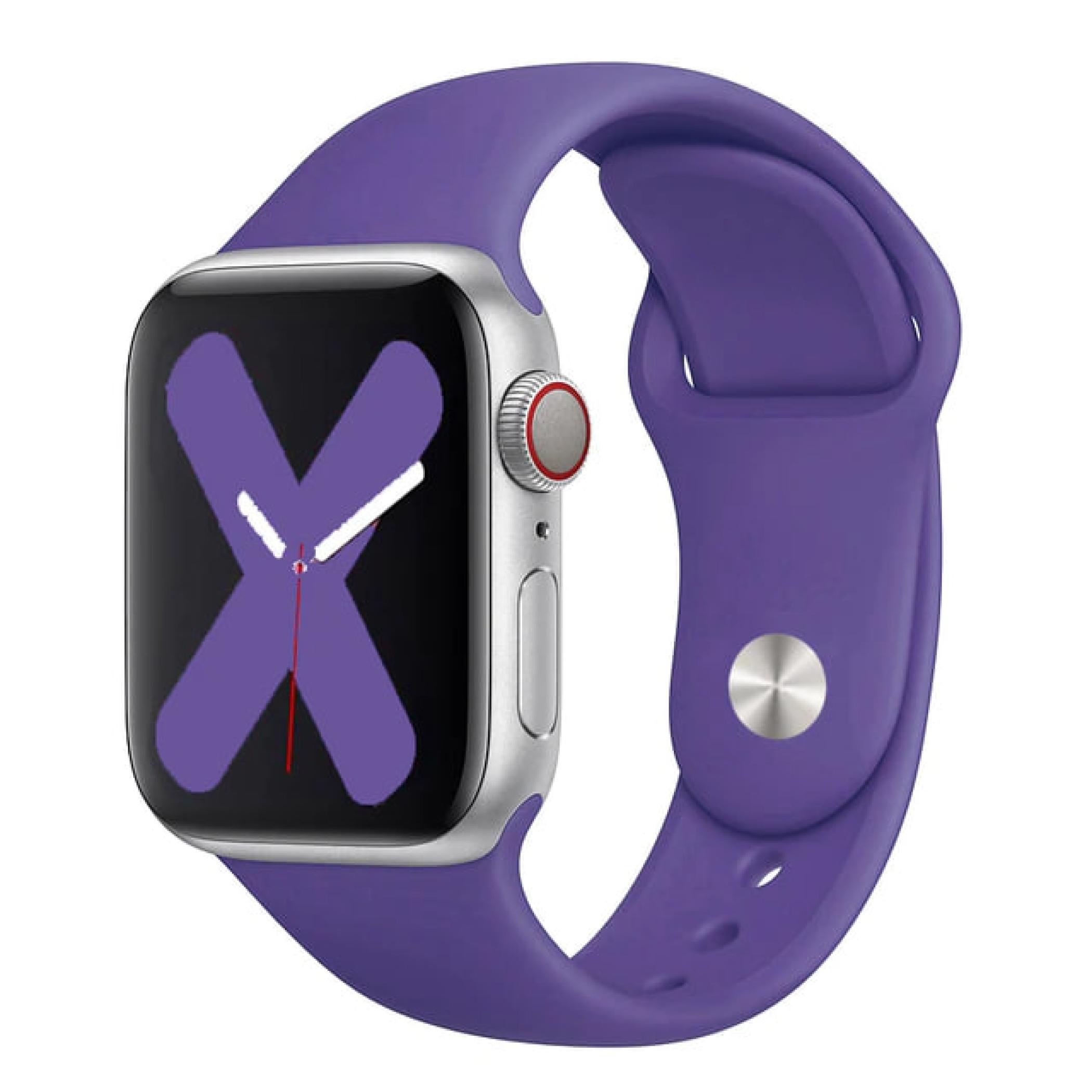 Ремінець силіконовий для Apple Watch 41 мм Purple (14152592)