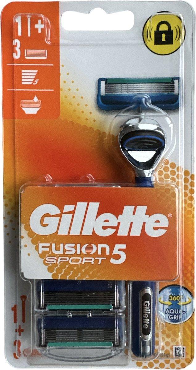 Бритва для гоління GILLETTE Fusion 5 Sport з 3 касетами (7702018601004)