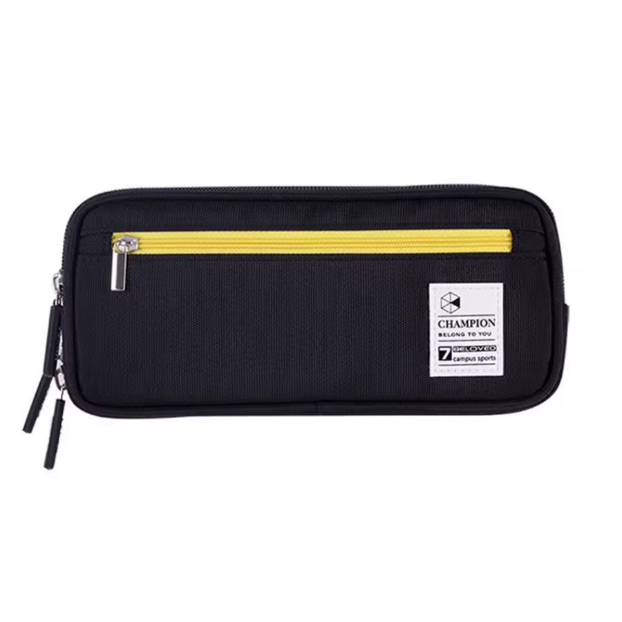 Косметичка Champion на 3 отделения на молнии для ручек и косметики Черный (U9388) Косметичка Champion на 3 отделения на молнии для ручек и косметики Черный (U9388)