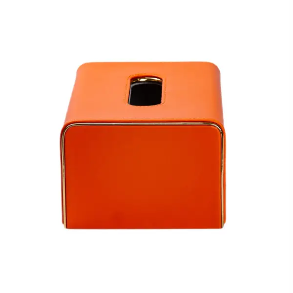 Серветниця прямокутна YIWU з екошкіри та корпусом із МДФ 21х13,5х9 см Помаранчевий (147-107- HP-3-208O) - фото 3 Серветниця прямокутна YIWU з екошкіри та корпусом із МДФ 21х13,5х9 см Помаранчевий (147-107- HP-3-208O) - фото 3