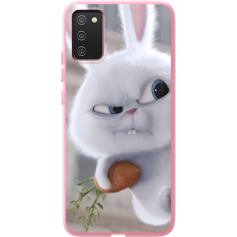 Чохол BoxFace Samsung A025 Galaxy A02S Rabbit Snowball Рожевий силікон (41511-up1116-41676)