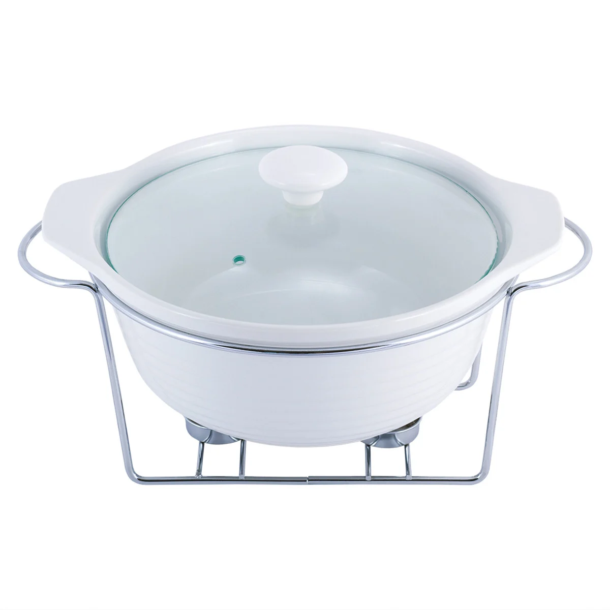 Марміт Kamille Food Warmer KM-6401 із підігрівом керамічний 2,4 л d 28 см (1049923035)