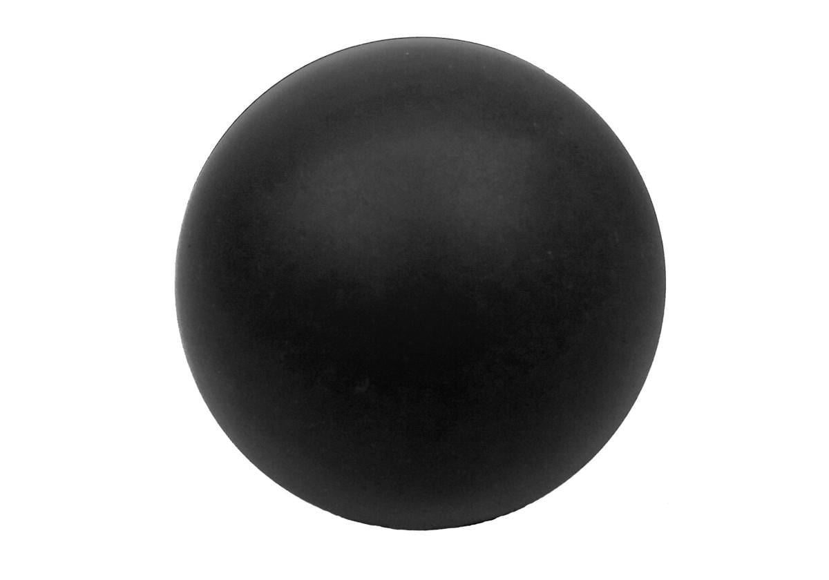 Массажный мячик EasyFit каучук 6,5 см Черный (EF-2076-B)