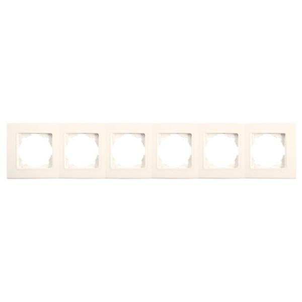 Рамка шестиместная Viko Linnera Кремовый (00000012836) Рамка шестиместная Viko Linnera Кремовый (00000012836)