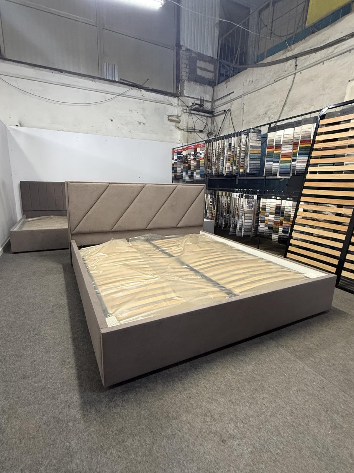 Кровать с подъемным механизмом ADS Mebli Сигма 180х200 см велюр Simple 6 Коричневый (30742451) - фото 10