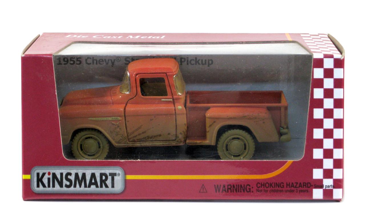 Машина металлическая KT5330Y Chevrolet Stepside Pick-up 1955 Muddy - фото 9 Машина металлическая KT5330Y Chevrolet Stepside Pick-up 1955 Muddy - фото 9