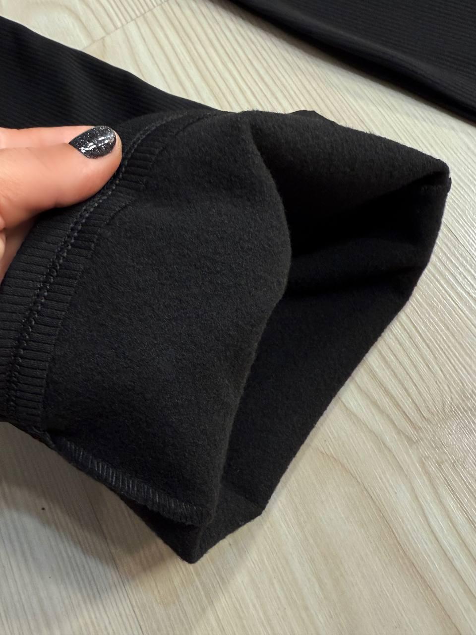 Лосины женские Prenses 806 утепленные клёш рубчик L Черный (5681) - фото 4 Лосины женские Prenses 806 утепленные клёш рубчик L Черный (5681) - фото 4