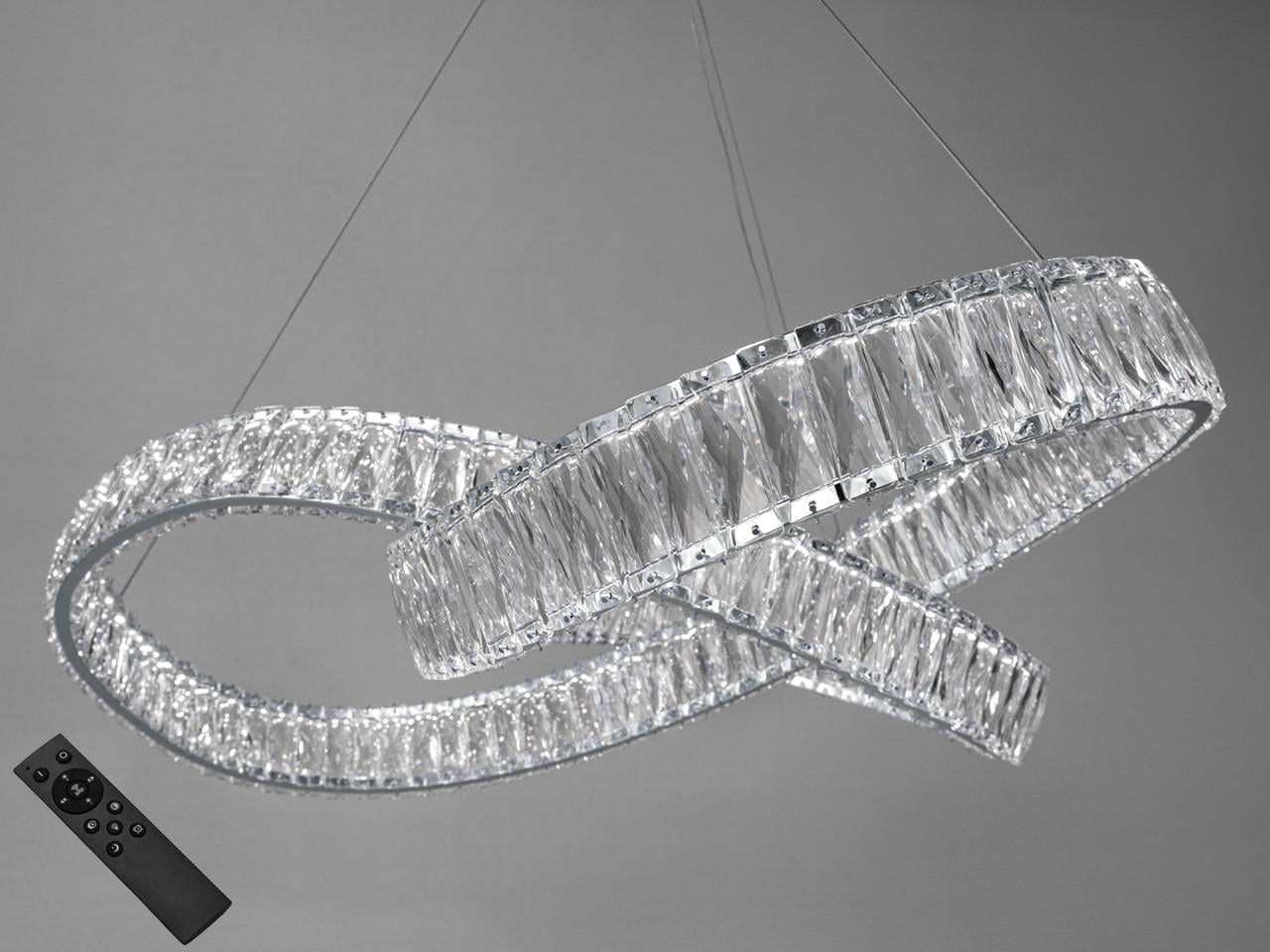 Люстра LED Хрустальная 536-800CH-LS LED 180W на 26 м2 Хром (2219989132) Люстра LED Хрустальная 536-800CH-LS LED 180W на 26 м2 Хром (2219989132)