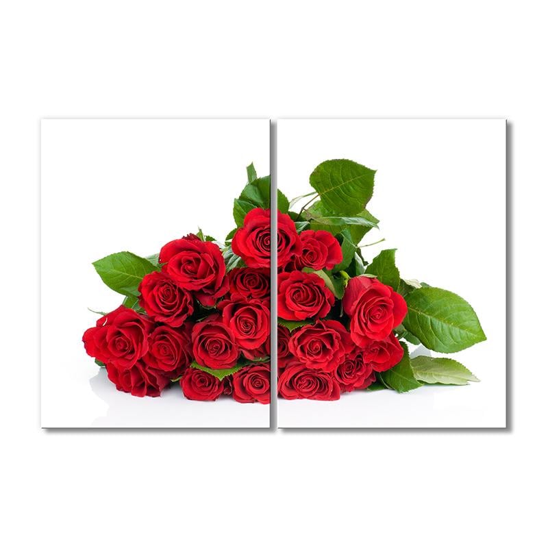 Картина модульная Букет роз 2 модуля 120x180 см