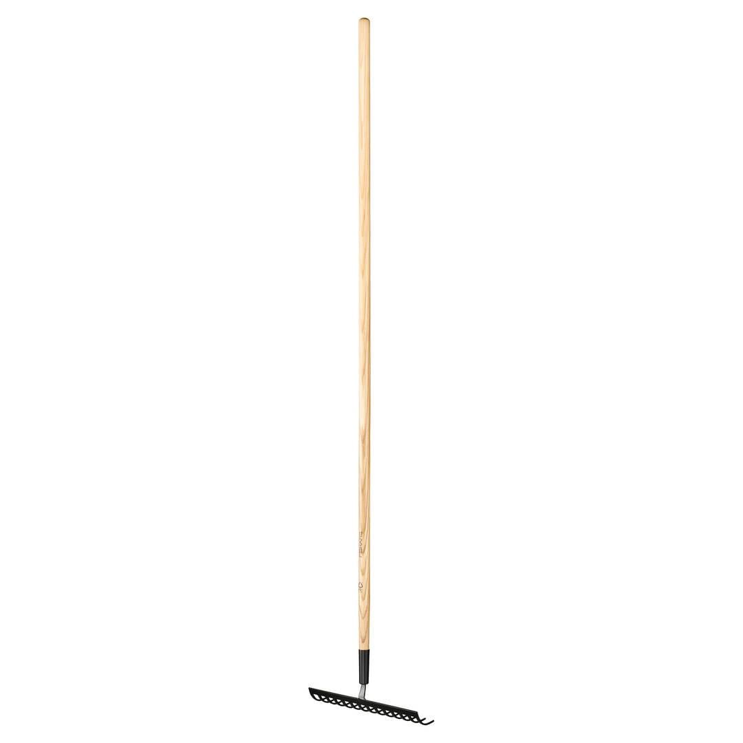 Грабли Fiskars Solid с деревянной ручкой 14 зубцов (1011598)