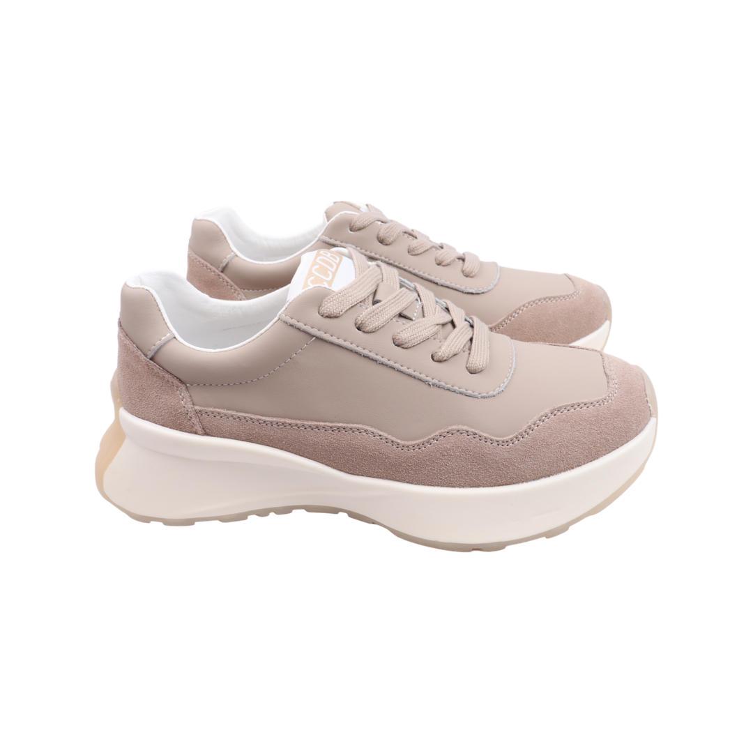 Кроссовки женские Li Fexpert из кожи р. 37 Капучино (1034-22DK)