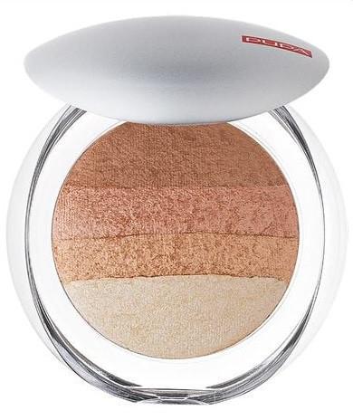 Пудра-рум'яна для обличчя Pupa Luminys Baked All Over Illuminating Blush-Powder 05 Gold Stripes 9 г (2189765356) - фото 1