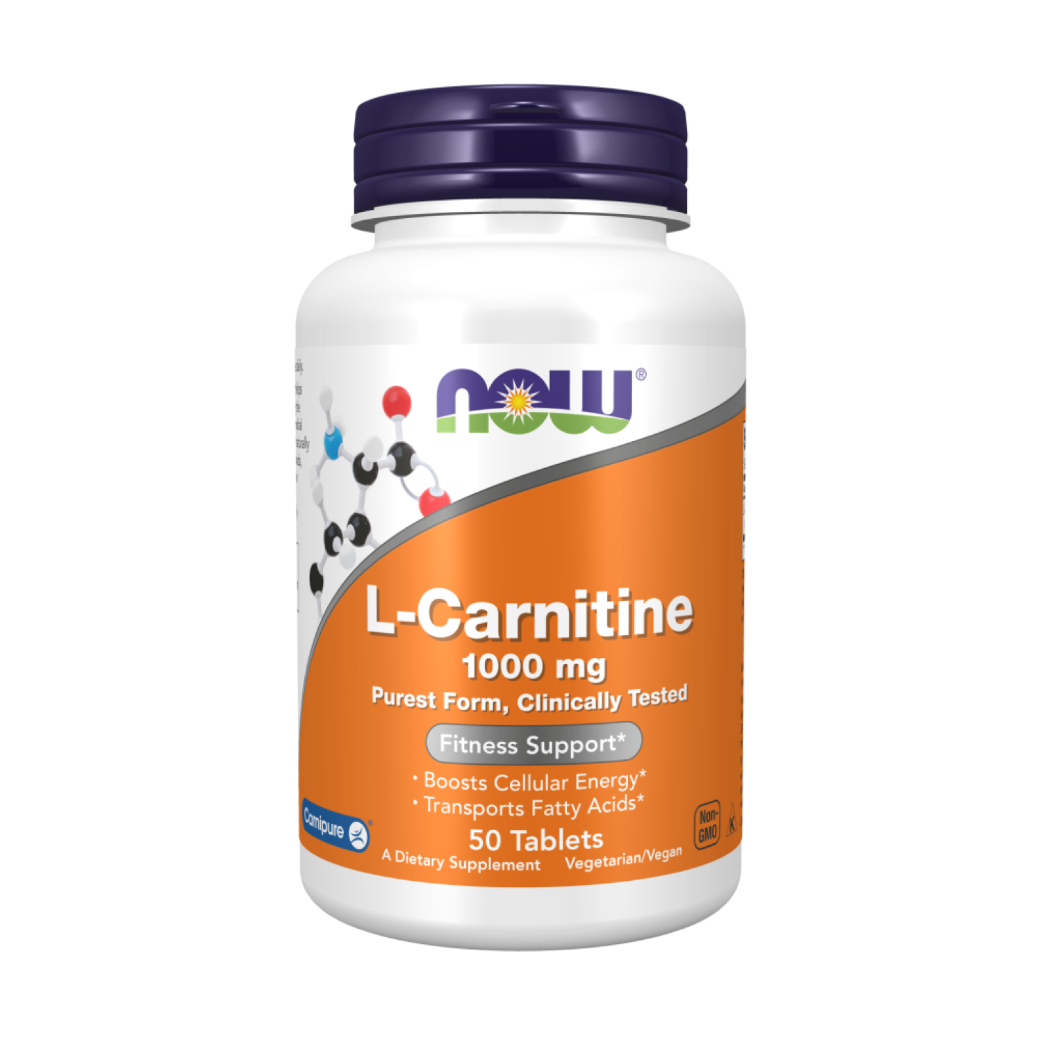 Добавка дієтична Now Foods L-Carnitine 1000 мг 50 таблеток (CO002695)