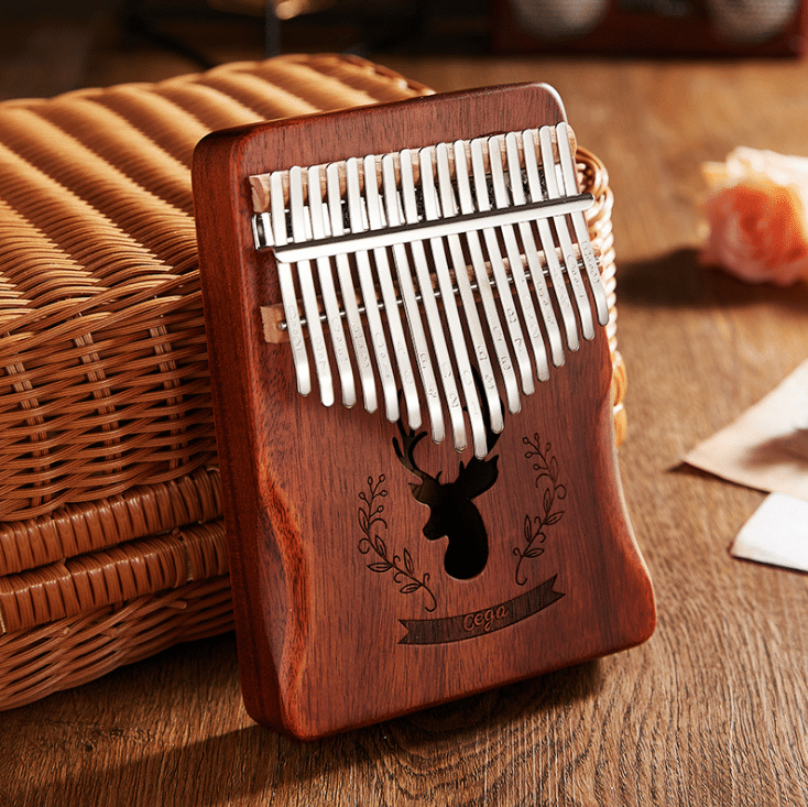 Музичний інструмент Калімба Cega (Kalimba) на 17 язичків Коричневий - фото 3