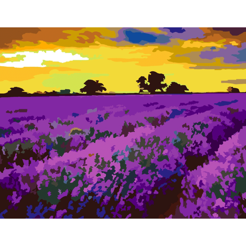 Картина по номерам ROSA Лаванда в Провансе 35х45 см (Az1-4823098518785)