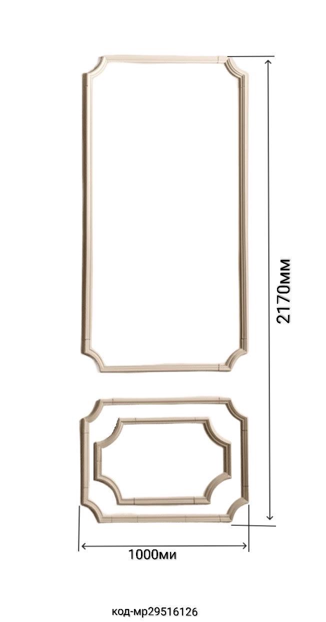 Комплект рамок гипсовых декоративных тройной 2170/1000 мм (29516126) - фото 2