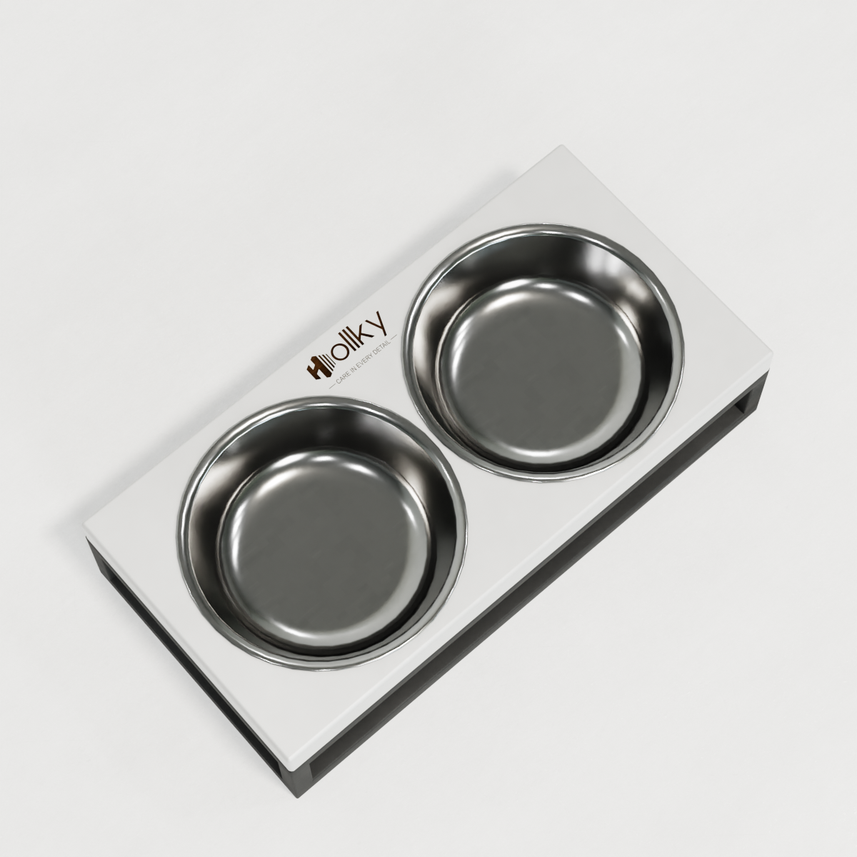 Миски на підставці для маленьких собак і котів Hollky Base XS 2х0,25 л (BXS-28145-GRWH) - фото 8