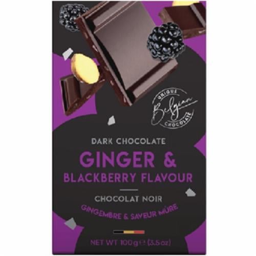 Шоколад черный Cachet гингер & Blackberry Flavour 21423 100 г (27053387)
